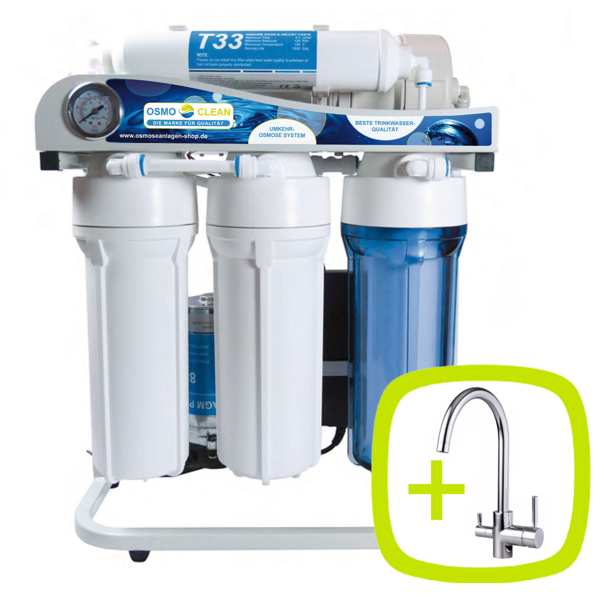 Osmoseanlage 500 GPD Directflow Modell Exklusive NEUES MODELL