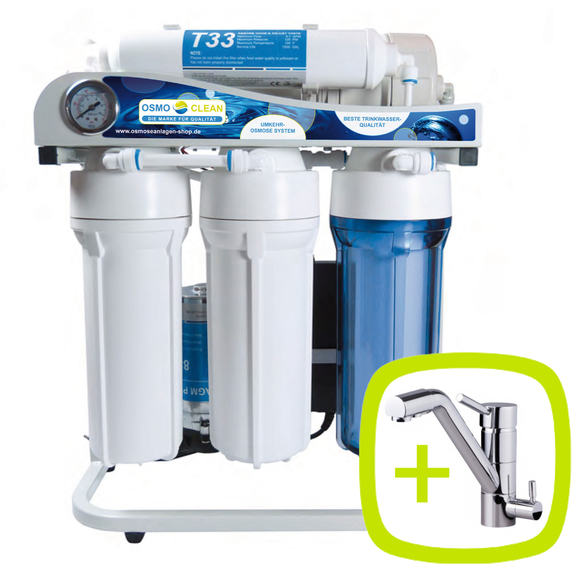 Osmoseanlage 500 GPD Directflow Modell Exklusive NEUES MODELL