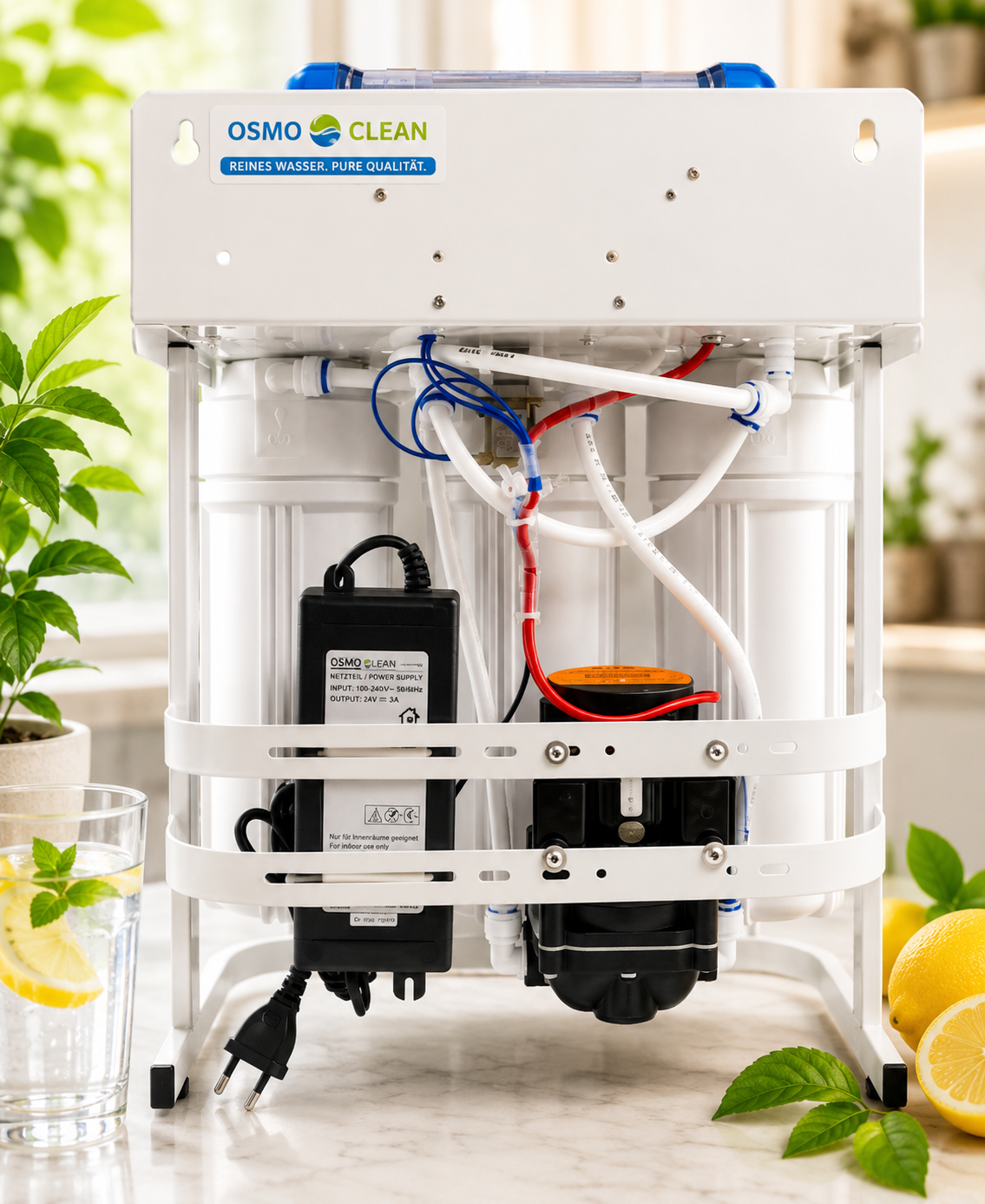 Gesundheitsanlage 600 GPD Brushless – 5-stufige Umkehrosmoseanlage | Tanklos & vormontiert
