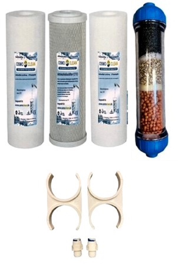 Zubehör Wasserfilter Osmoseanlage Umkehrosmose Osmose 2x Filtergehäuse 10 Zoll 